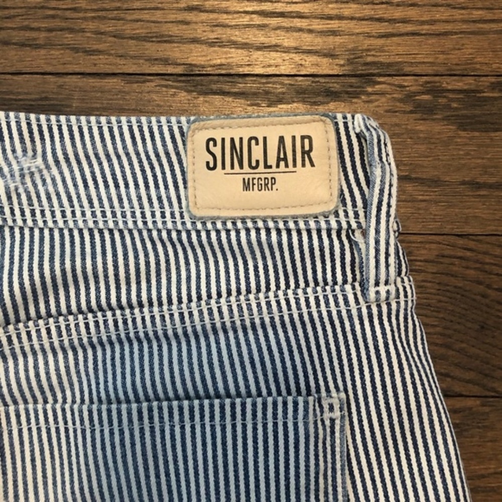 NWOT Sinclair MFGRP Striped Jeans